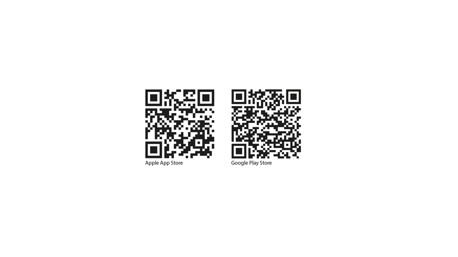 Codes QR de l’application Geberit Home pour iOS et Android Codes QR de l’application Geberit Home pour iOS et Android
