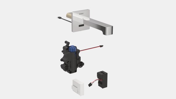 Robinetterie murale Geberit Brenta avec alimentation électrique autonome Robinetterie murale Geberit Brenta avec alimentation électrique autonome