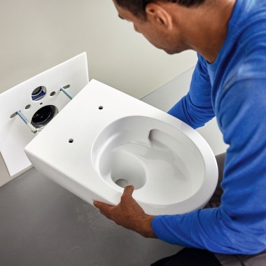 WC Acanto avec la technologie EFF3 (© Geberit)