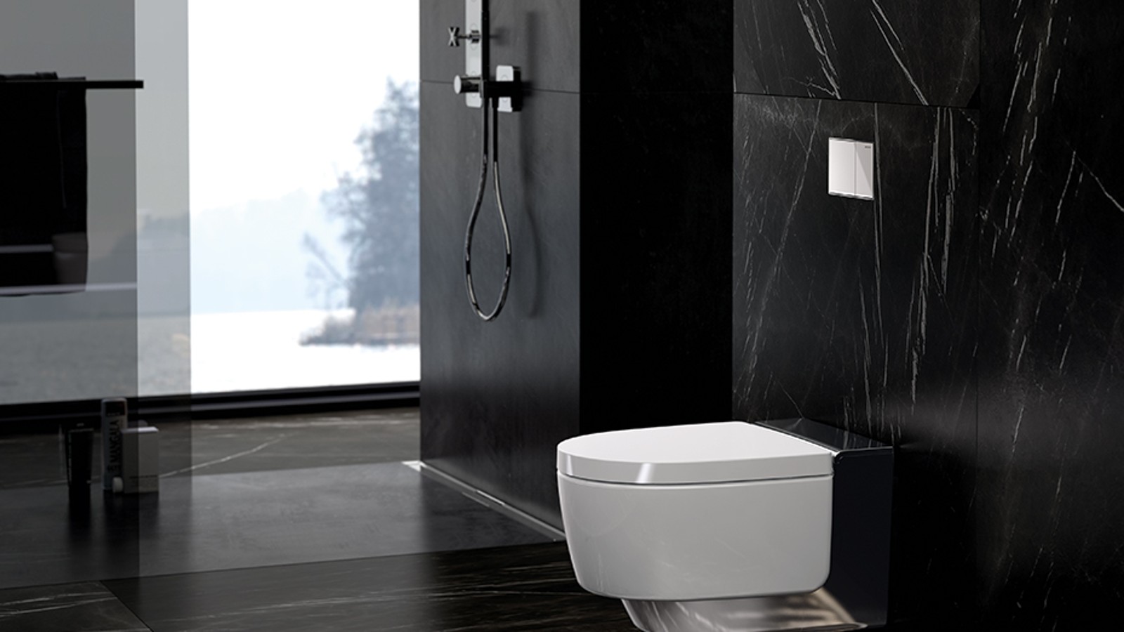 Geberit AquaClean Mera avec alimentation sur secteur Geberit AquaClean Mera avec alimentation sur secteur