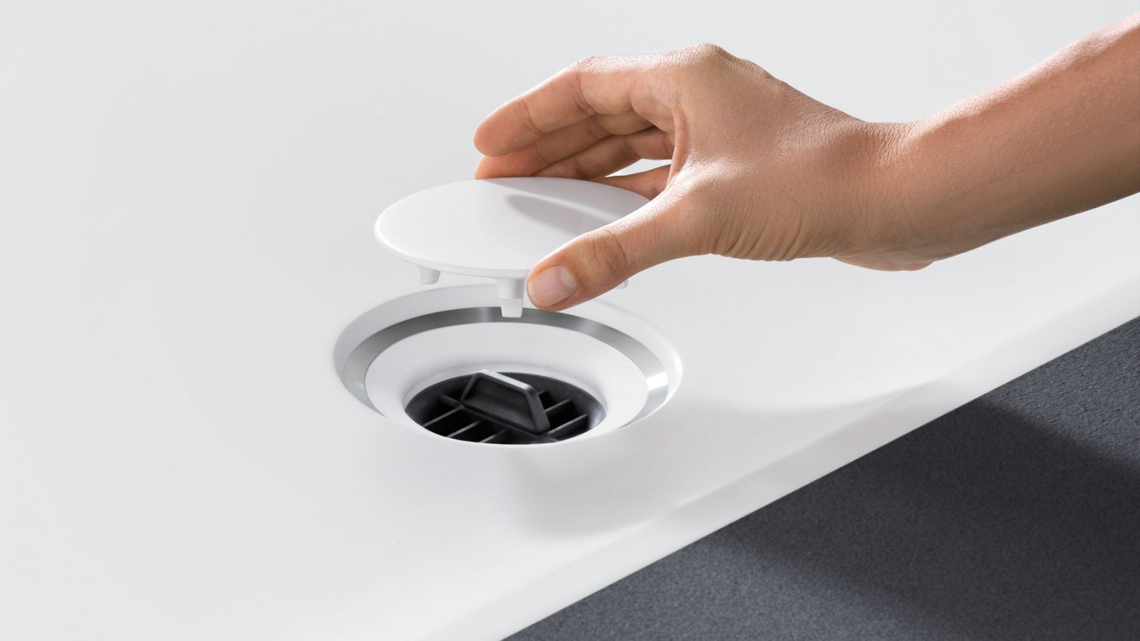 Filtre à cheveux est intégré Filtre à cheveux est intégré