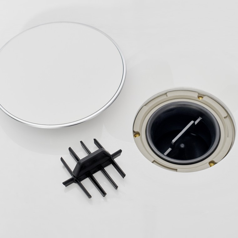 Duschwanne Geberit Nemea mit integriertem Geberit Kammeinsatz