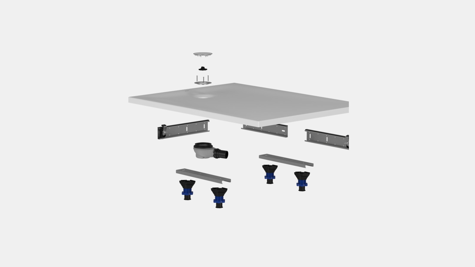 Kit de construction brute pour receveur de douche Geberit Nemea Kit de construction brute pour receveur de douche Geberit Nemea