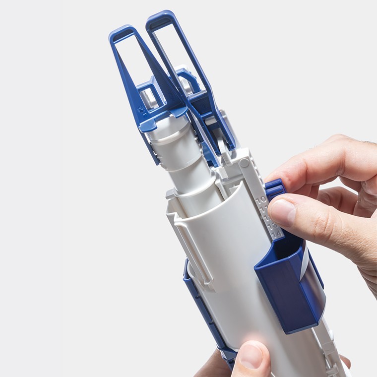 Robinet de chasse Geberit type 208 pour réservoirs de 8 cm de profondeur Robinet de chasse Geberit type 208 pour réservoirs de 8 cm de profondeur