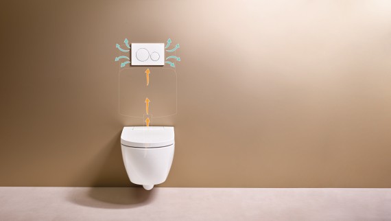 Geberit AquaClean Alba avec absorption des odeurs Geberit DuoFresh Geberit AquaClean Alba avec absorption des odeurs Geberit DuoFresh