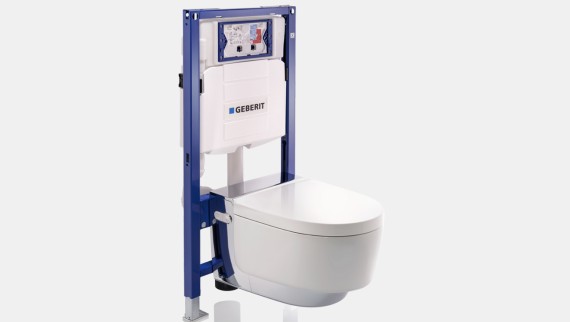 Elément pour WC suspendu Geberit Duofix avec Geberit AquaClean Mera