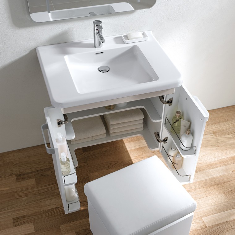 Lavabo avec espace de rangement Geberit Renova Comfort Lavabo avec espace de rangement Geberit Renova Comfort