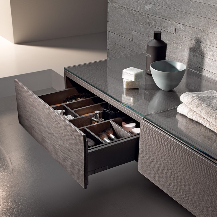 Meuble Geberit Xeno² tiroir ouvert Meuble Geberit Xeno² tiroir ouvert