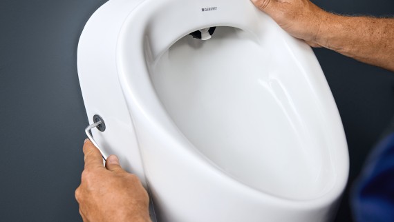Renova Urinal - Einfache Installationstechnik
