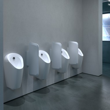 Geberit Selva Urinalsysteme in einem Sportstadion
