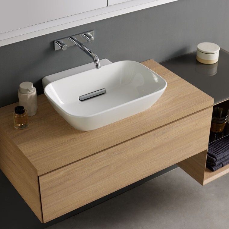 Geberit ONE lavabo en chêne Geberit ONE lavabo en chêne