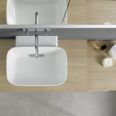 Lavabo à poser de forme arrondie Geberit ONE