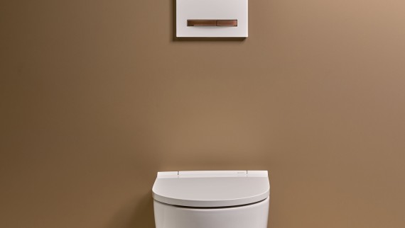 Wandhängende WC-Keramik aus der Badserie Geberit ONE (© Geberit)