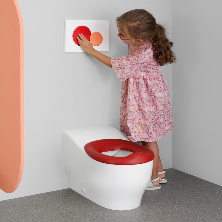 WC au sol Geberit Bambini pour les petits enfants jusqu’à 3 ans WC au sol Geberit Bambini pour les petits enfants jusqu’à 3 ans