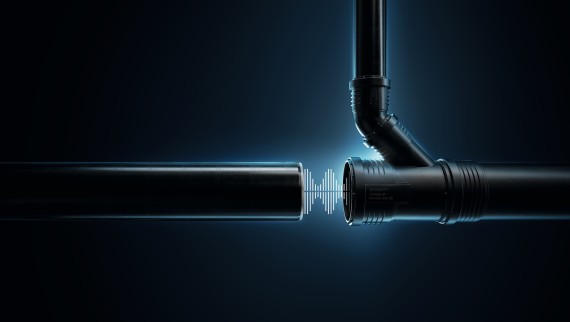 Tubes et raccords à isolation acoustique optimisée de Geberit Silent-PP