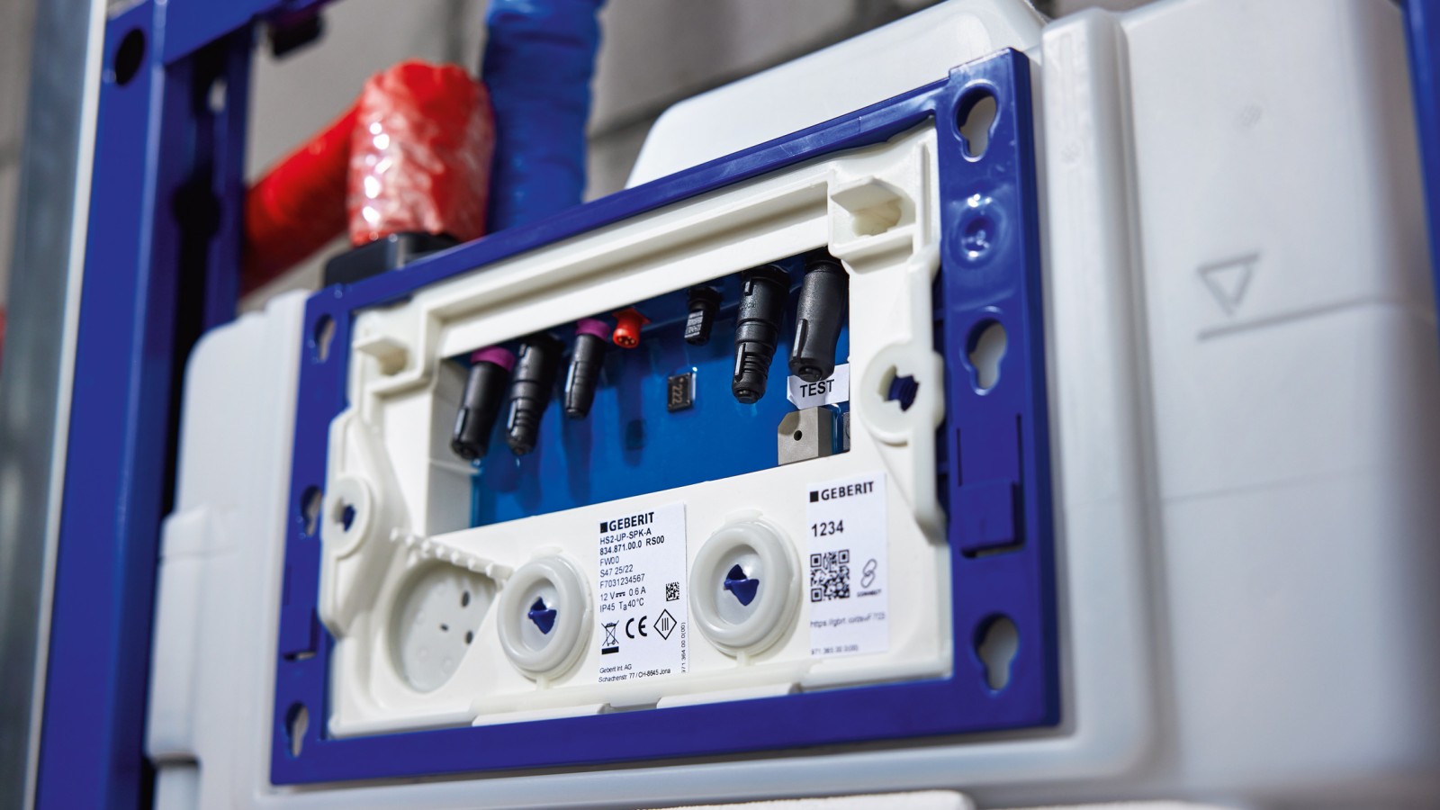 Rinçage hygiénique Geberit HS50 dans le réservoir à encastrer Rinçage hygiénique Geberit HS50 dans le réservoir à encastrer