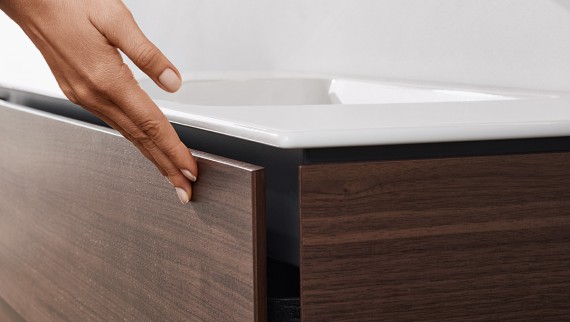 Lavabo Geberit ONE avec système gain de place