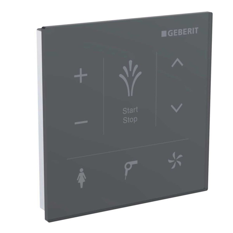 Tableau de commande mural noir pour le WC-douche AquaClean Mera Tableau de commande mural noir pour le WC-douche AquaClean Mera