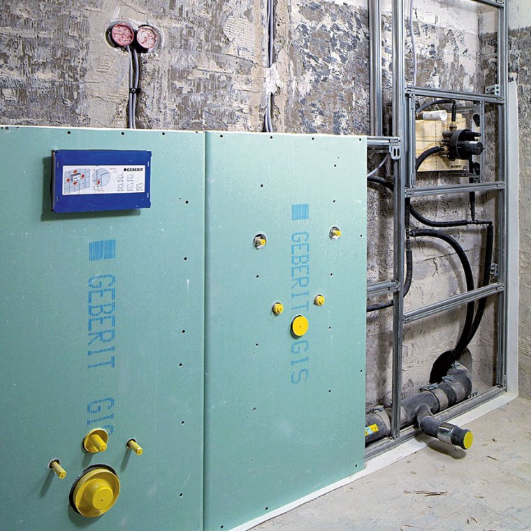 Habillage du système de support Geberit GIS Habillage du système de support Geberit GIS