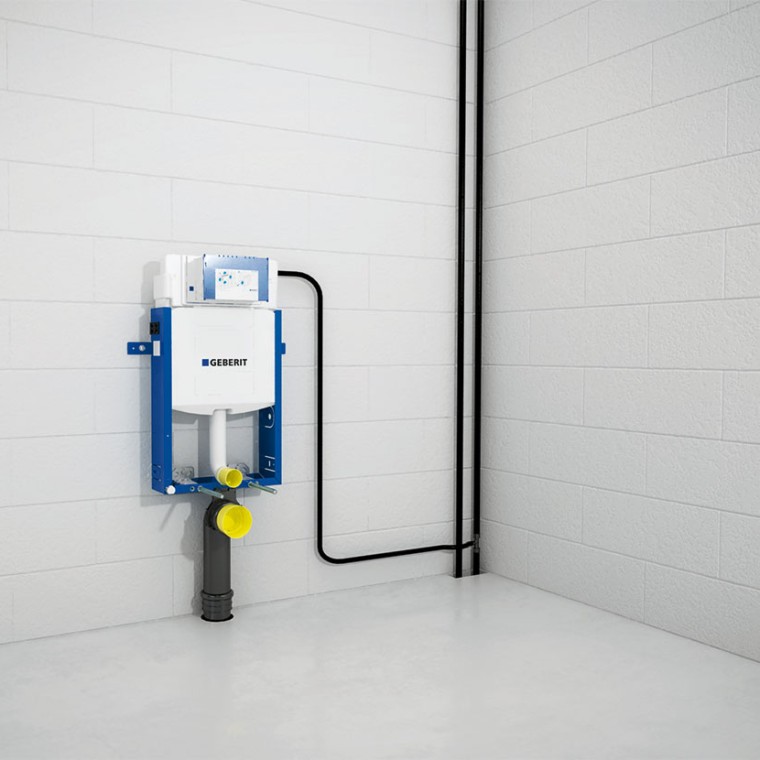 Raccordement de Geberit Combifix à l’entrée d’eau et à l’évacuation Raccordement de Geberit Combifix à l’entrée d’eau et à l’évacuation