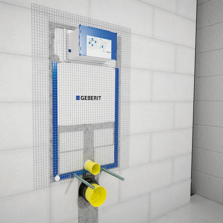 Maçonnage du réservoir à encastrer Geberit Combifix Maçonnage du réservoir à encastrer Geberit Combifix
