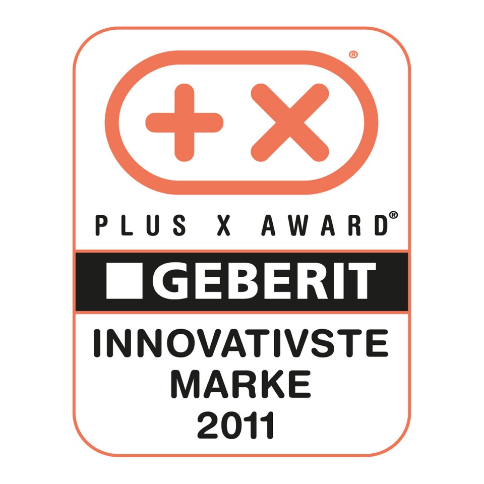 Plus X Award für Geberit als die innovativste Marke Plus X Award für Geberit als die innovativste Marke