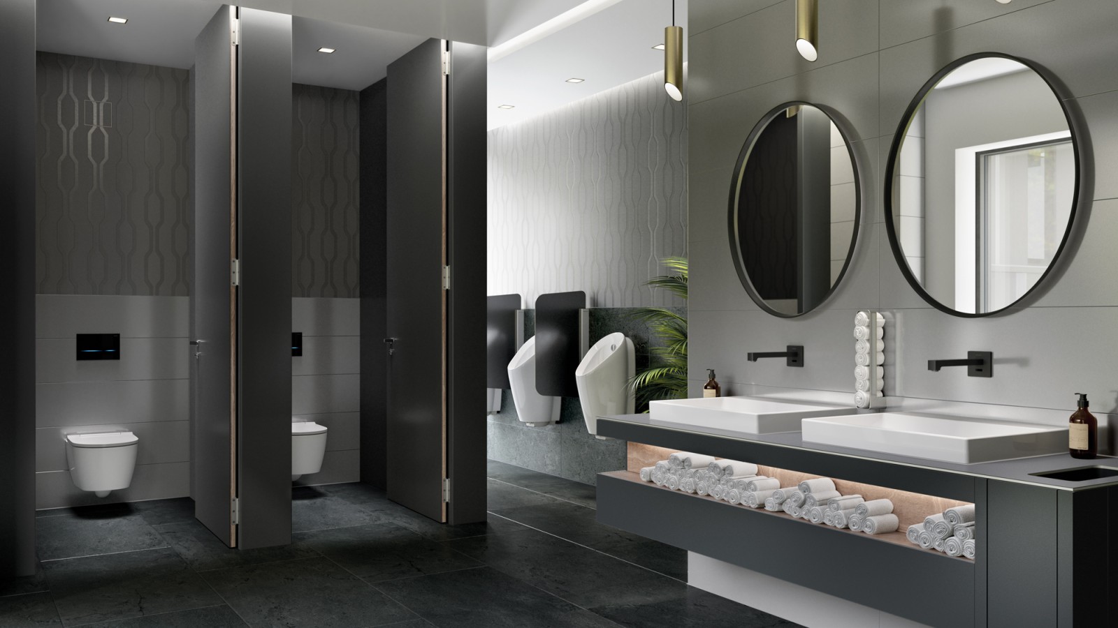 Locaux sanitaires pour l'option Advanced