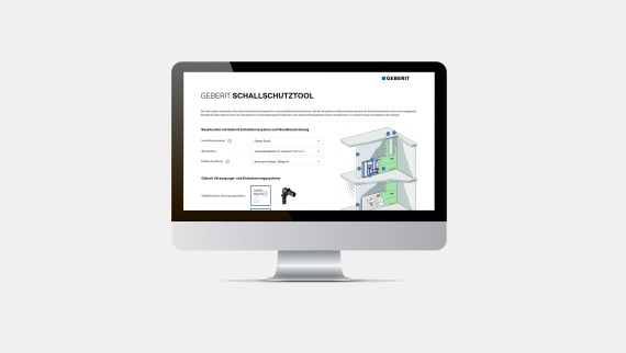 Ansicht Geberit Schallschutztool