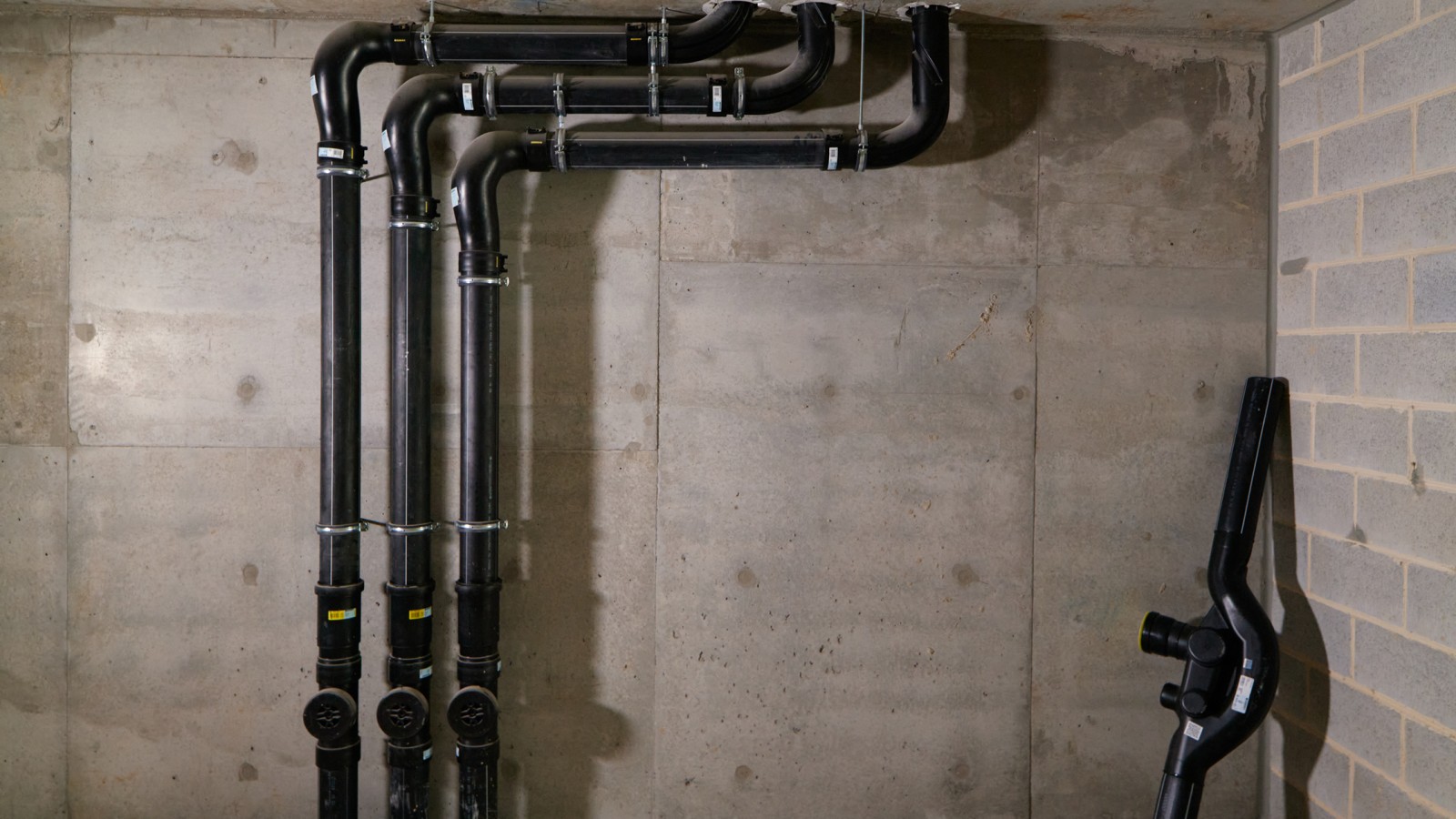 Le système d’évacuation avec SuperTube a permis d’augmenter considérablement l’espace habitable (© Michael Curwood et Adam Powell) Le système d’évacuation avec SuperTube a permis d’augmenter considérablement l’espace habitable (© Michael Curwood et Adam Powell)