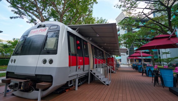 Train Pod Hotel in Singapur (© Watson Lau)