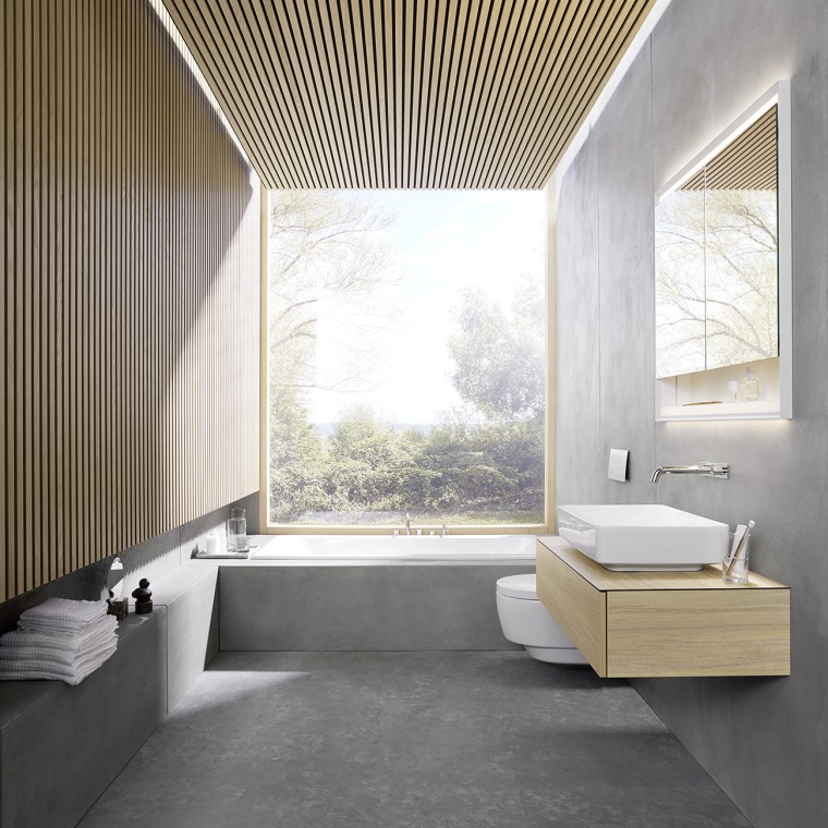 Le concept primé du concours 6x6 imaginé par le cabinet danois Bjerg Arkitektur (© Geberit) Le concept primé du concours 6x6 imaginé par le cabinet danois Bjerg Arkitektur (© Geberit)