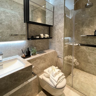 Les salles de bains d’invités sont particulièrement luxueuses (© Guocoland Limited)