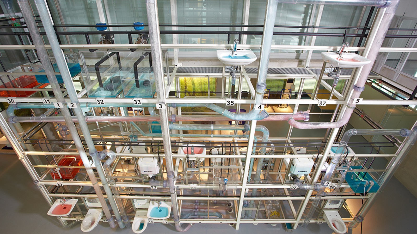 Geberit Abwasserturm