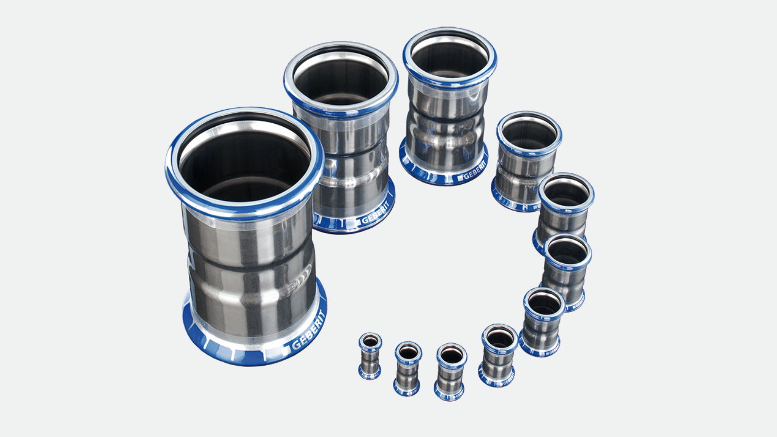 Dimensionen der Geberit Mapress Edelstahl Pressfittings Dimensionen der Geberit Mapress Edelstahl Pressfittings