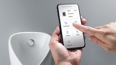 Application Geberit Control – écran de l’outil