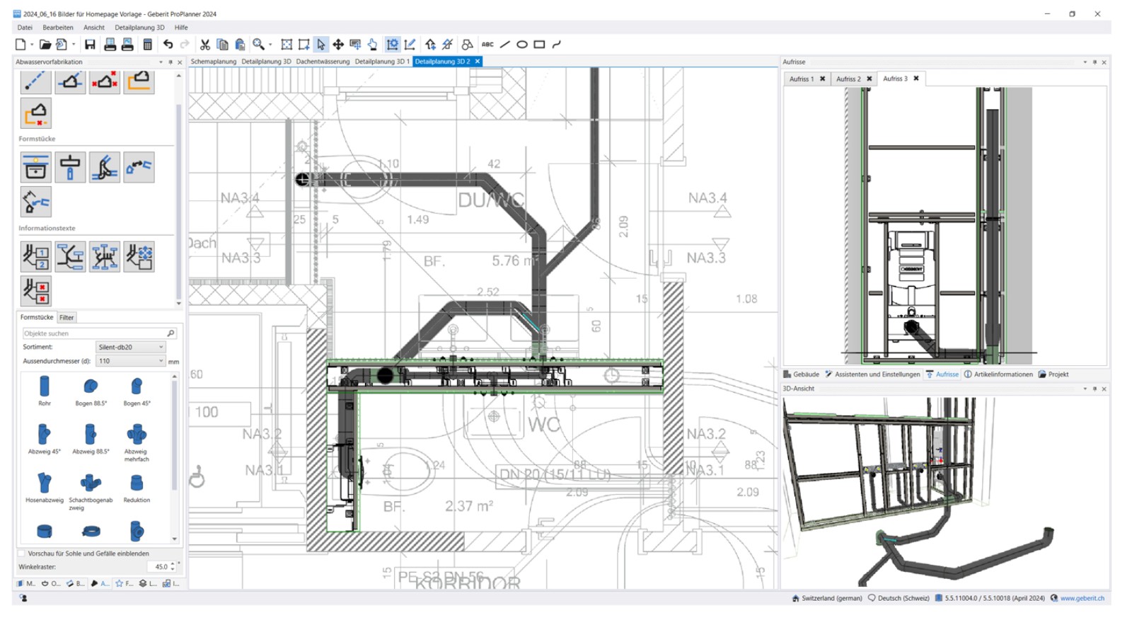 Planning of prefabrication for drainage systems Planning of prefabrication for drainage systems