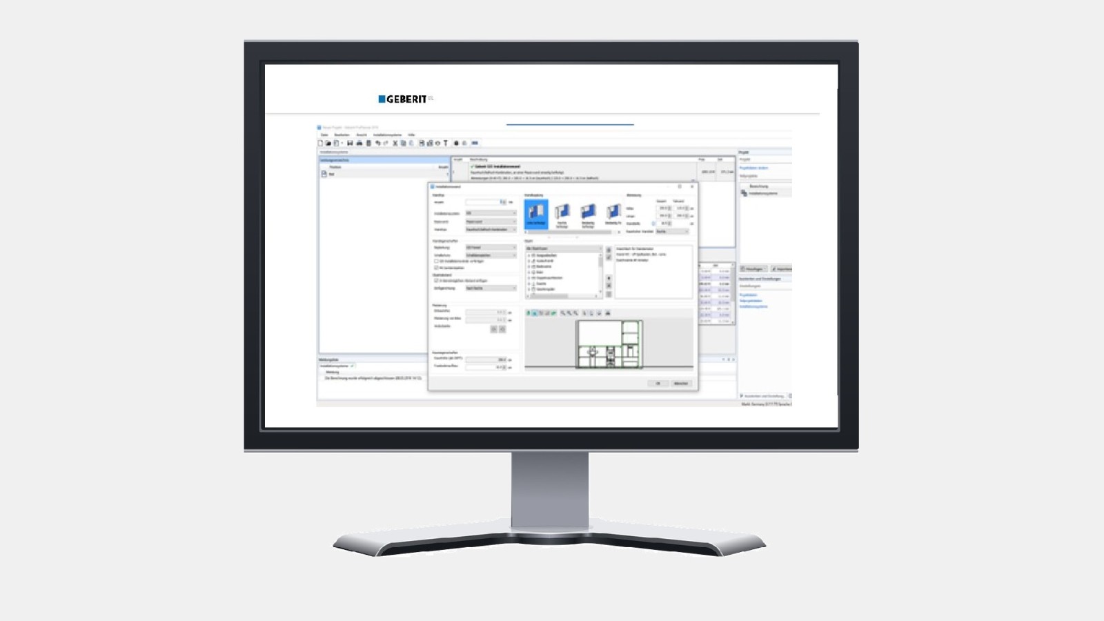 Geberit bietet eine Vielzahl an digitalen Planungstools für Profis wie den Geberit ProPlanner