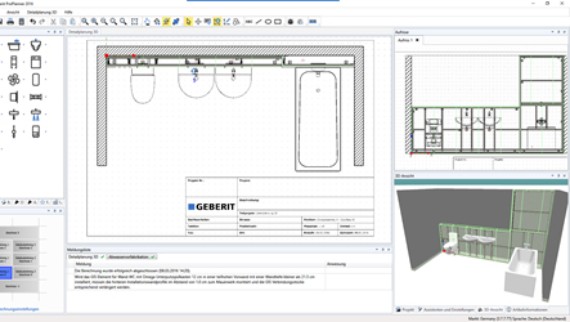 Detailplanung 3D im Geberit ProPlanner