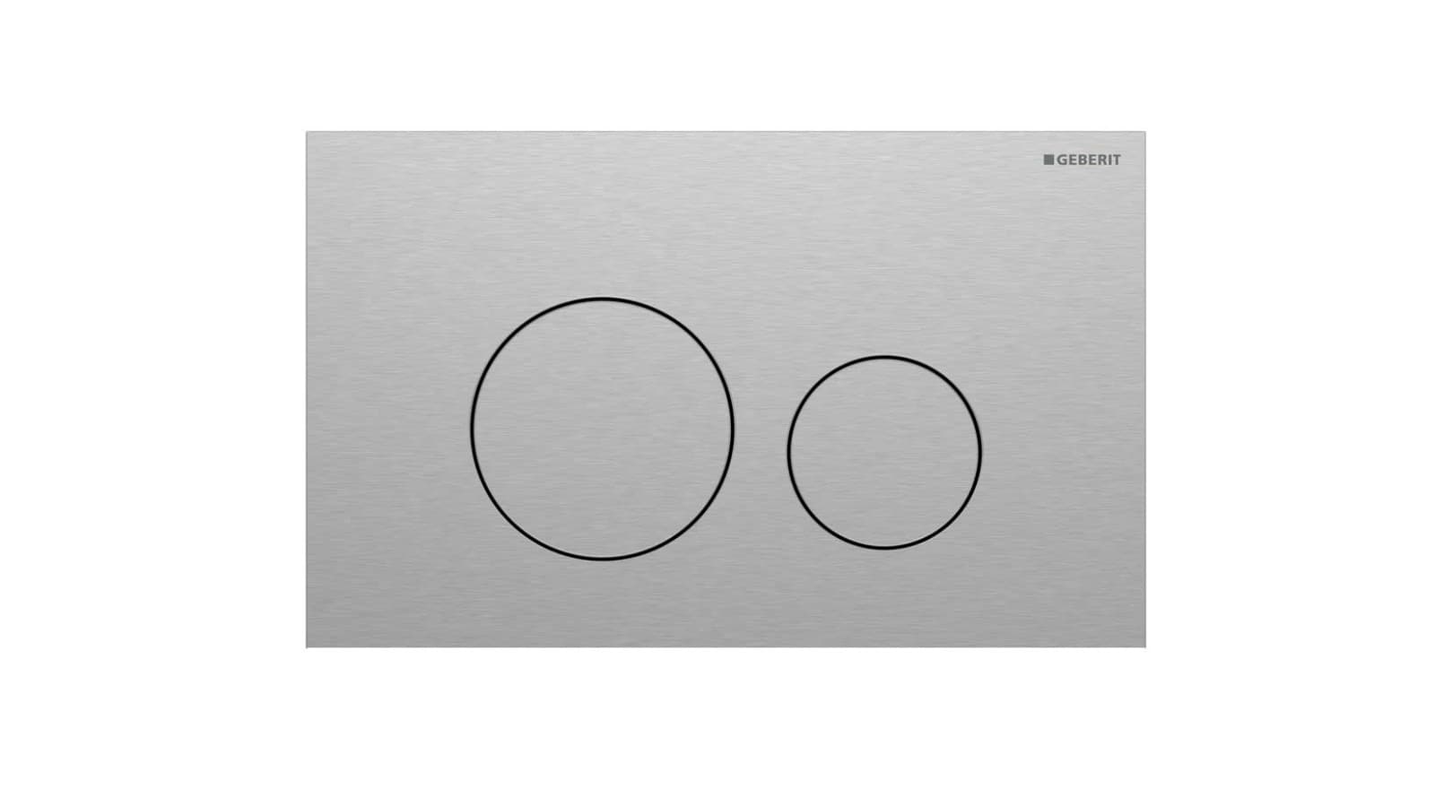 Geberit Sigma40 ronde en acier inoxydable Geberit Sigma40 ronde en acier inoxydable
