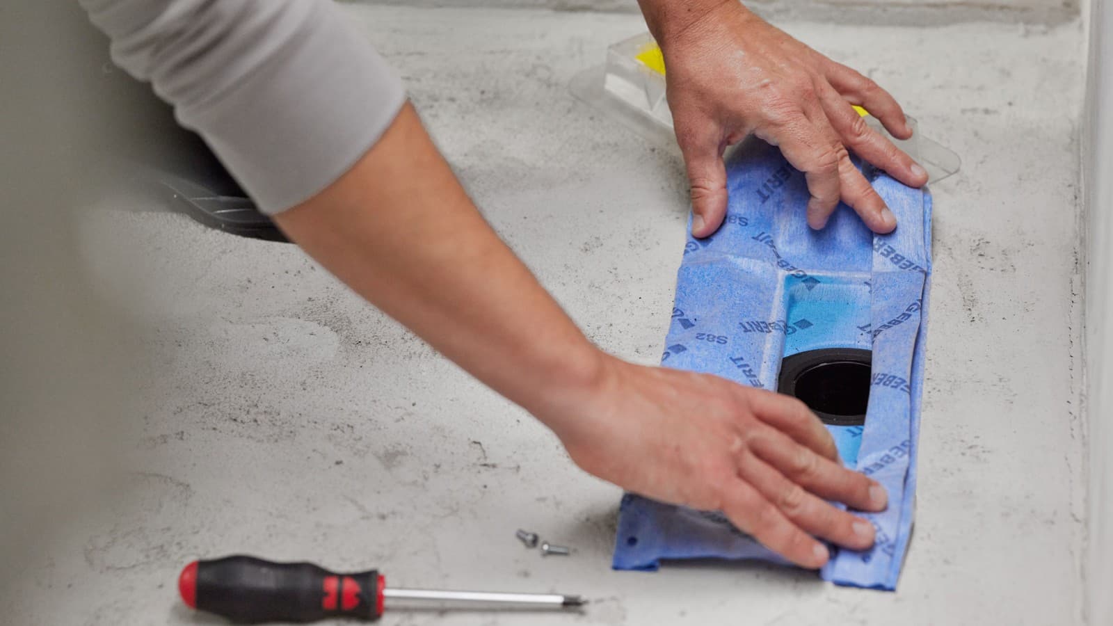 Étanchéité sur le caniveau de douche CleanLine Étanchéité sur le caniveau de douche CleanLine