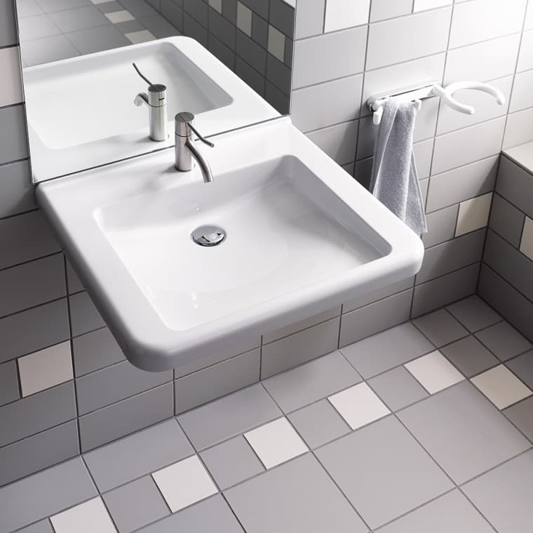 Lavabo Geberit Renova Comfort adapté PMR Lavabo Geberit Renova Comfort adapté PMR