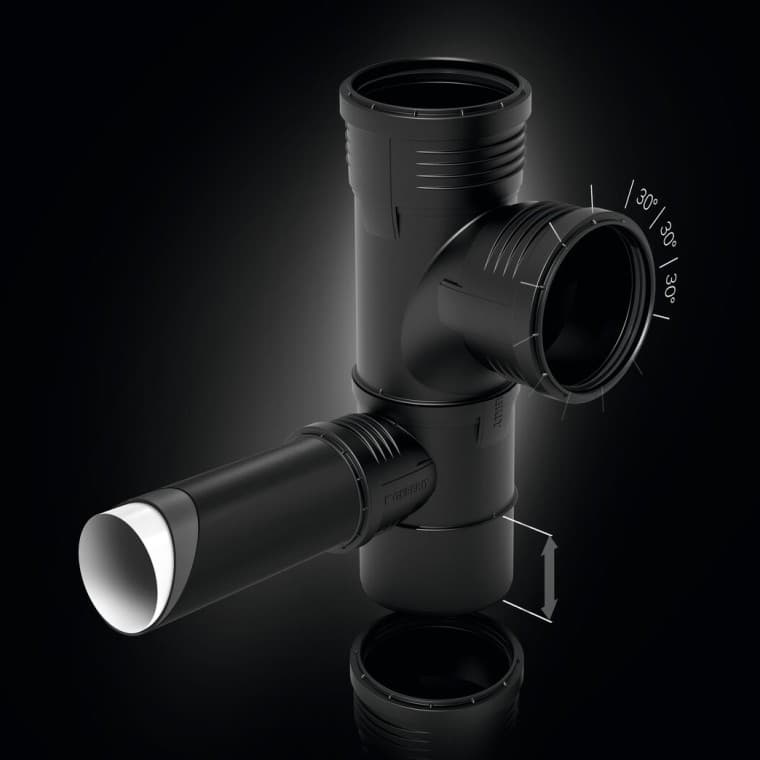 Geberit Silent-PP Spezialformstück Geberit Silent-PP Spezialformstück