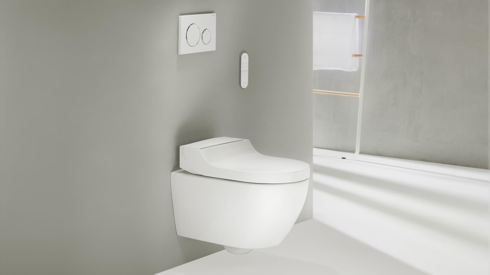 Geberit AquaClean Tuma Comfort avec télécommande Sigma20 Geberit AquaClean Tuma Comfort avec télécommande Sigma20