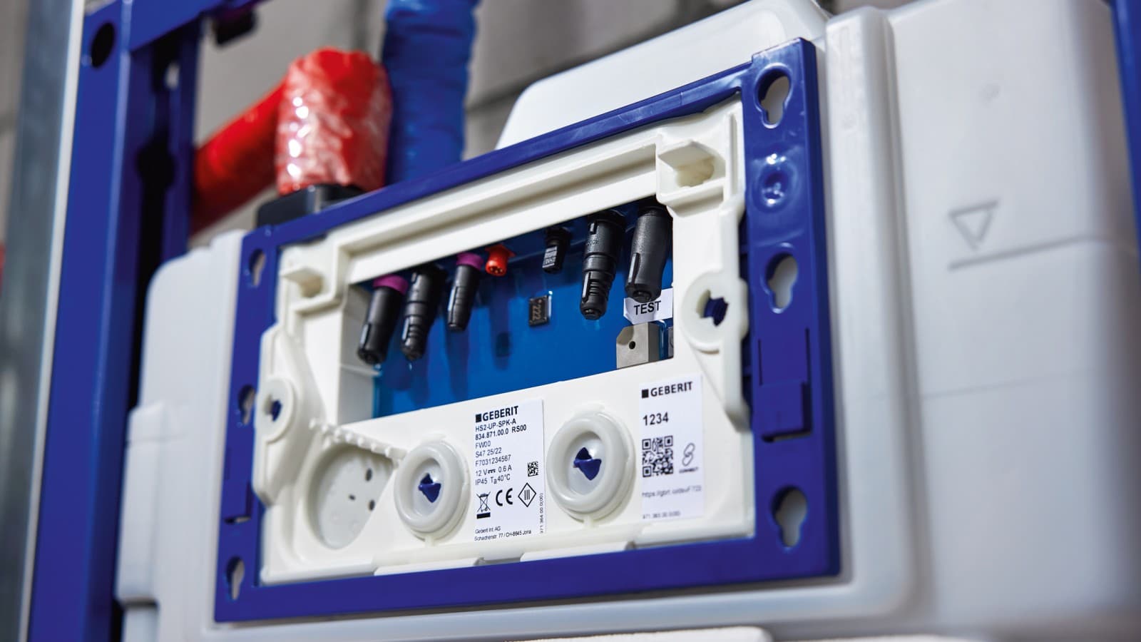 Rinçage hygiénique Geberit HS50 dans le réservoir à encastrer Rinçage hygiénique Geberit HS50 dans le réservoir à encastrer