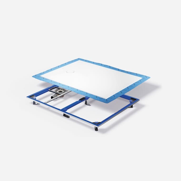 Geberit Duofix pour douche et Geberit CleanFloor30 avec feuille d’étanchéité prémontée Geberit Duofix pour douche et Geberit CleanFloor30 avec feuille d’étanchéité prémontée