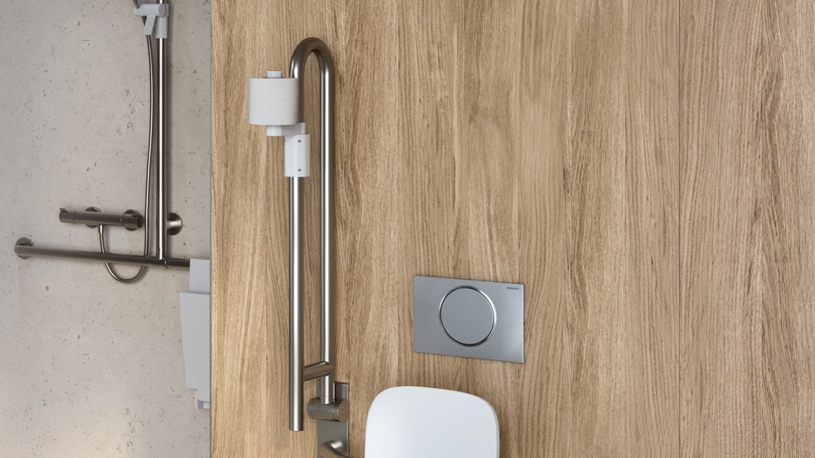 Bouton radio sur la poignée du volet support Bouton radio sur la poignée du volet support