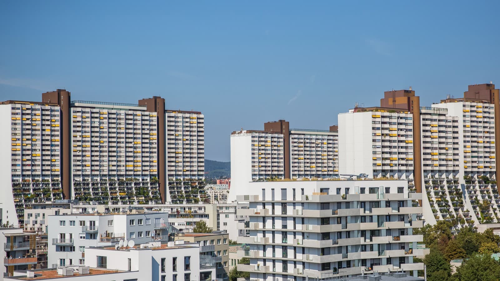 Über 3200 Wohnungen gibt es im sozialen Wohnbau Alt-Erlaa. (© Agata Kadar – stock.adobe.com) Über 3200 Wohnungen gibt es im sozialen Wohnbau Alt-Erlaa. (© Agata Kadar – stock.adobe.com)