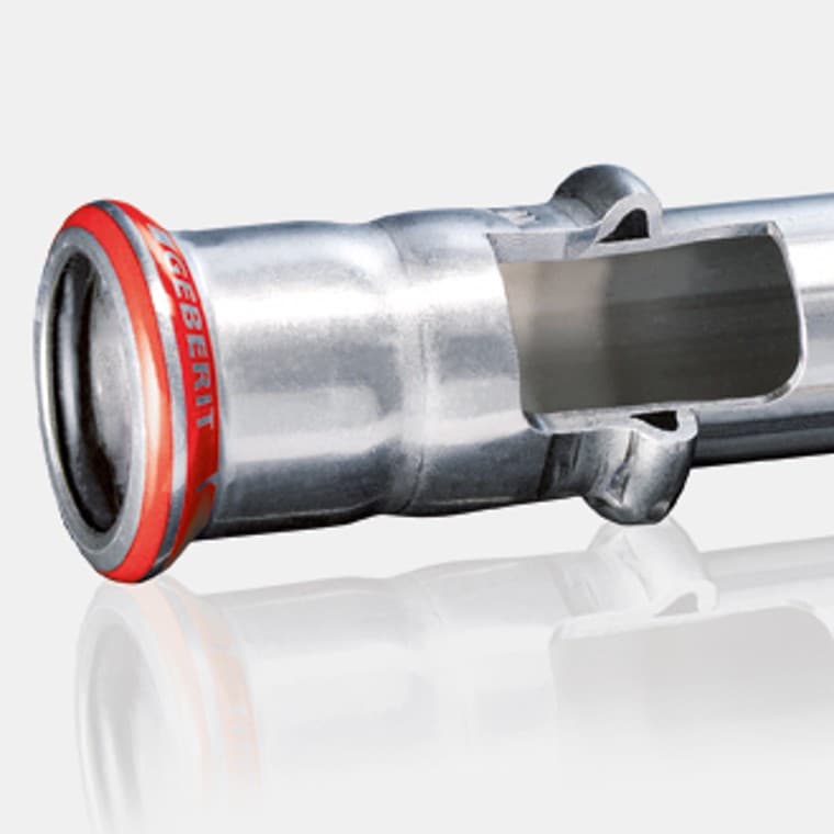 Section d’un raccord Geberit Mapress Acier Carbone Section d’un raccord Geberit Mapress Acier Carbone