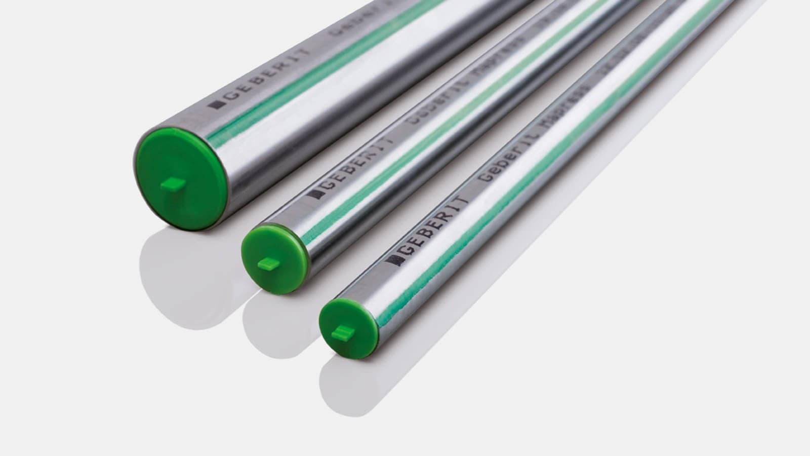 La ligne verte permet d’identifier le tube Geberit Mapress Acier Inoxydable CrMoTi La ligne verte permet d’identifier le tube Geberit Mapress Acier Inoxydable CrMoTi