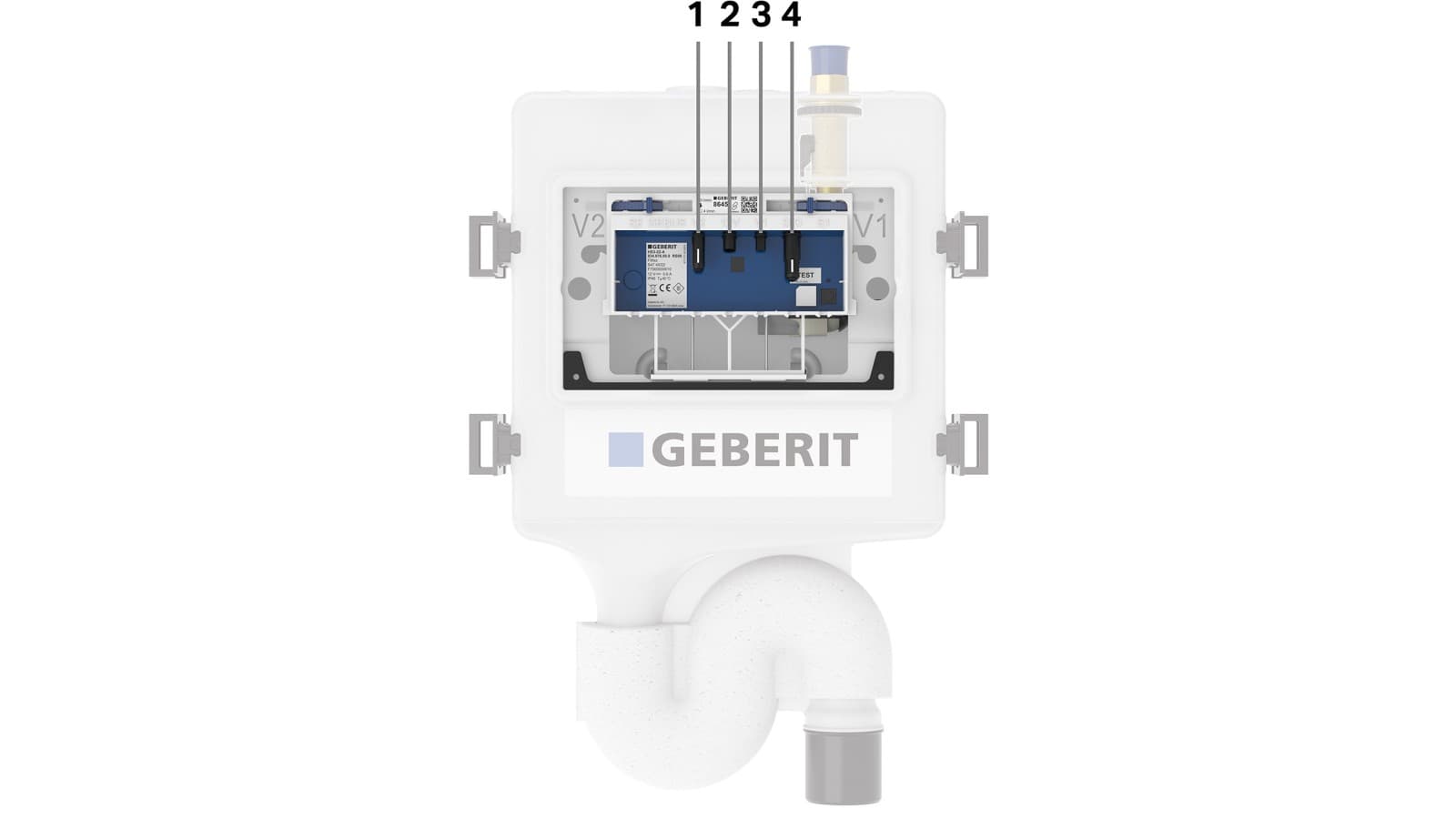 Rinçage forcé hygiénique Geberit HS30 (© Geberit) Rinçage forcé hygiénique Geberit HS30 (© Geberit)